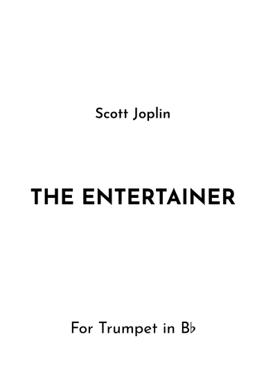 The Entertainer (arr. Jireh J.)