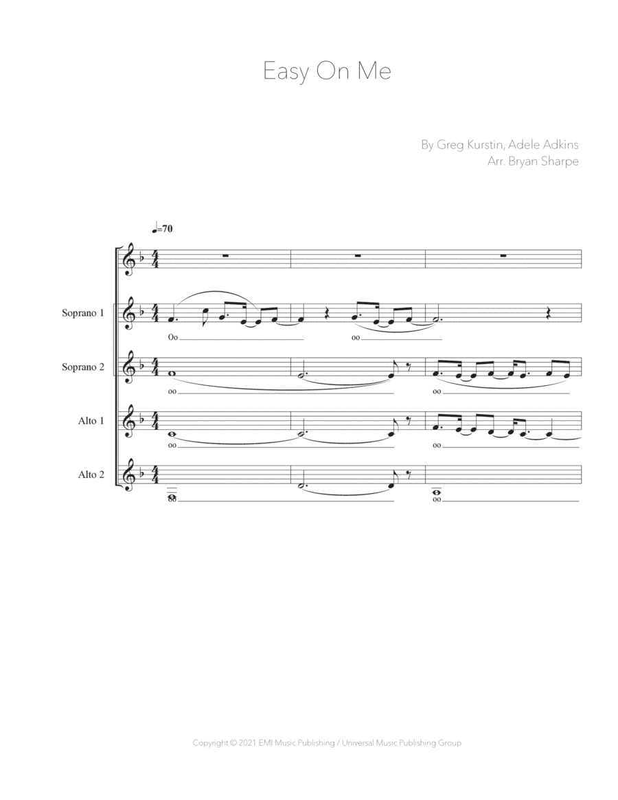 Easy On Me (arr. Bsharpe Music)