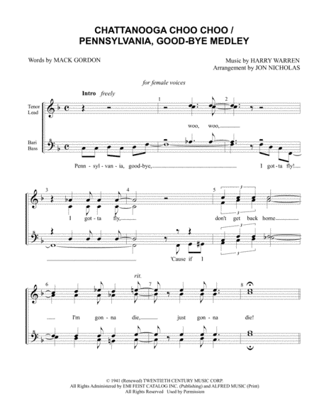Chattanooga Choo Choo (arr. Jon Nicholas)