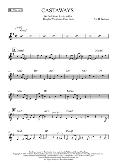 Castaways (arr. Douglas Wattson)