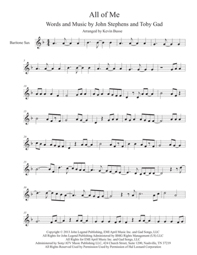 All Of Me (arr. Kevin Busse)