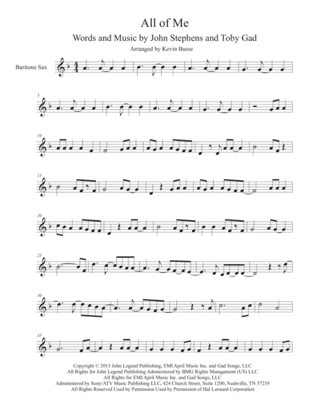 All Of Me (arr. Kevin Busse)