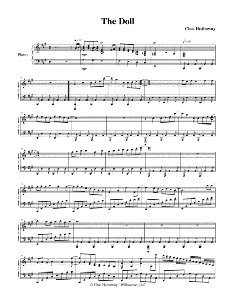 The Doll: Piano Solo by Chas Hathaway