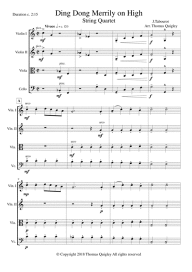 Ding Dong Merrily on High (arr. Thomas Quigley)