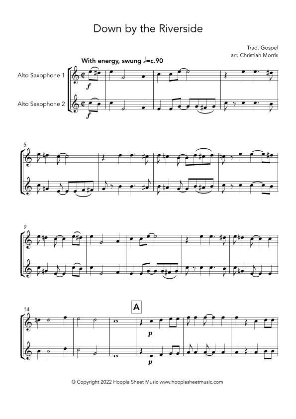 Down by the Riverside (arr. Christian Morris)