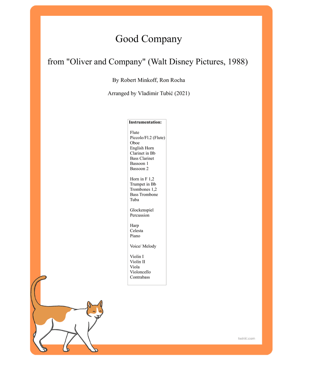 Good Company (arr. Vladimir Tubić)