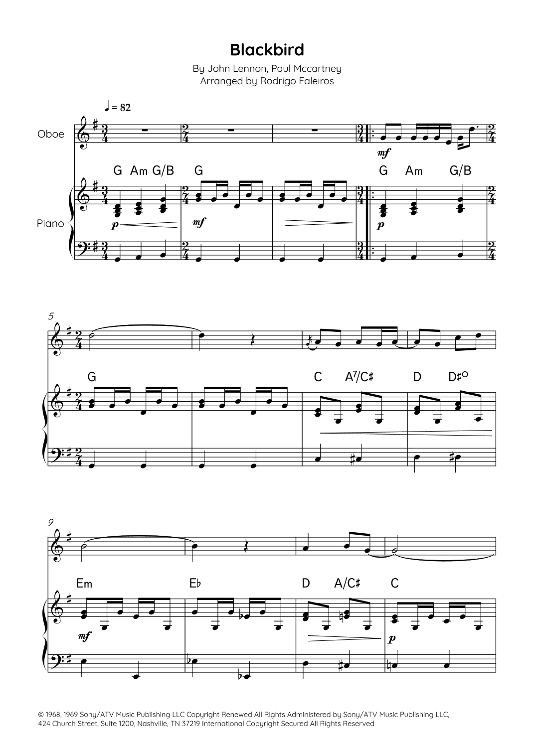 Blackbird (arr. Rodrigo Faleiros)