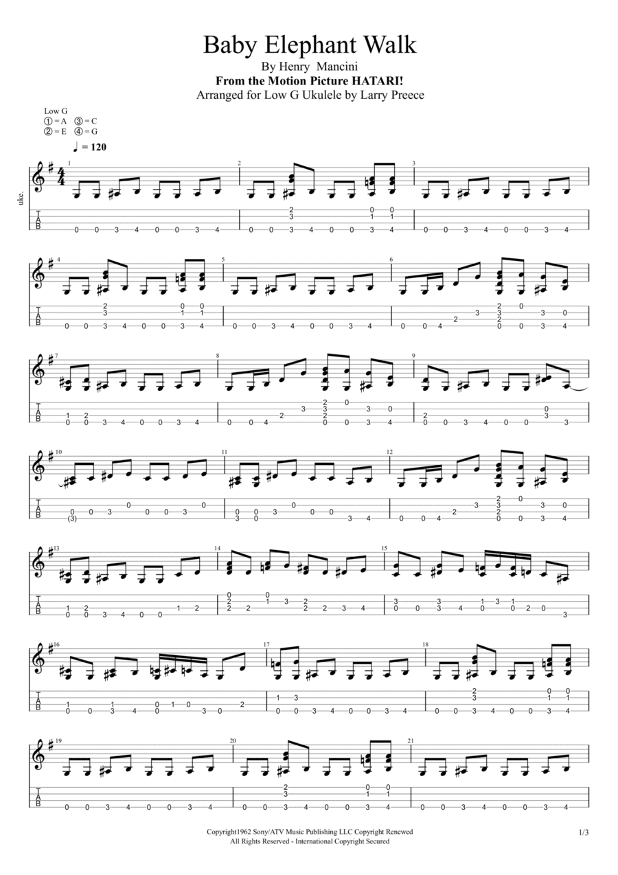 Baby Elephant Walk (arr. Larry Preece)