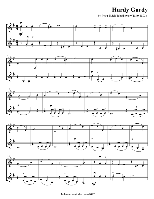 Hurdy Gurdy (arr. Biju Lawrence)