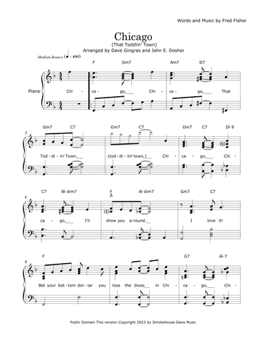 Chicago (That Toddlin' Town) (arr. Dave Gingras and John E. Dosher)