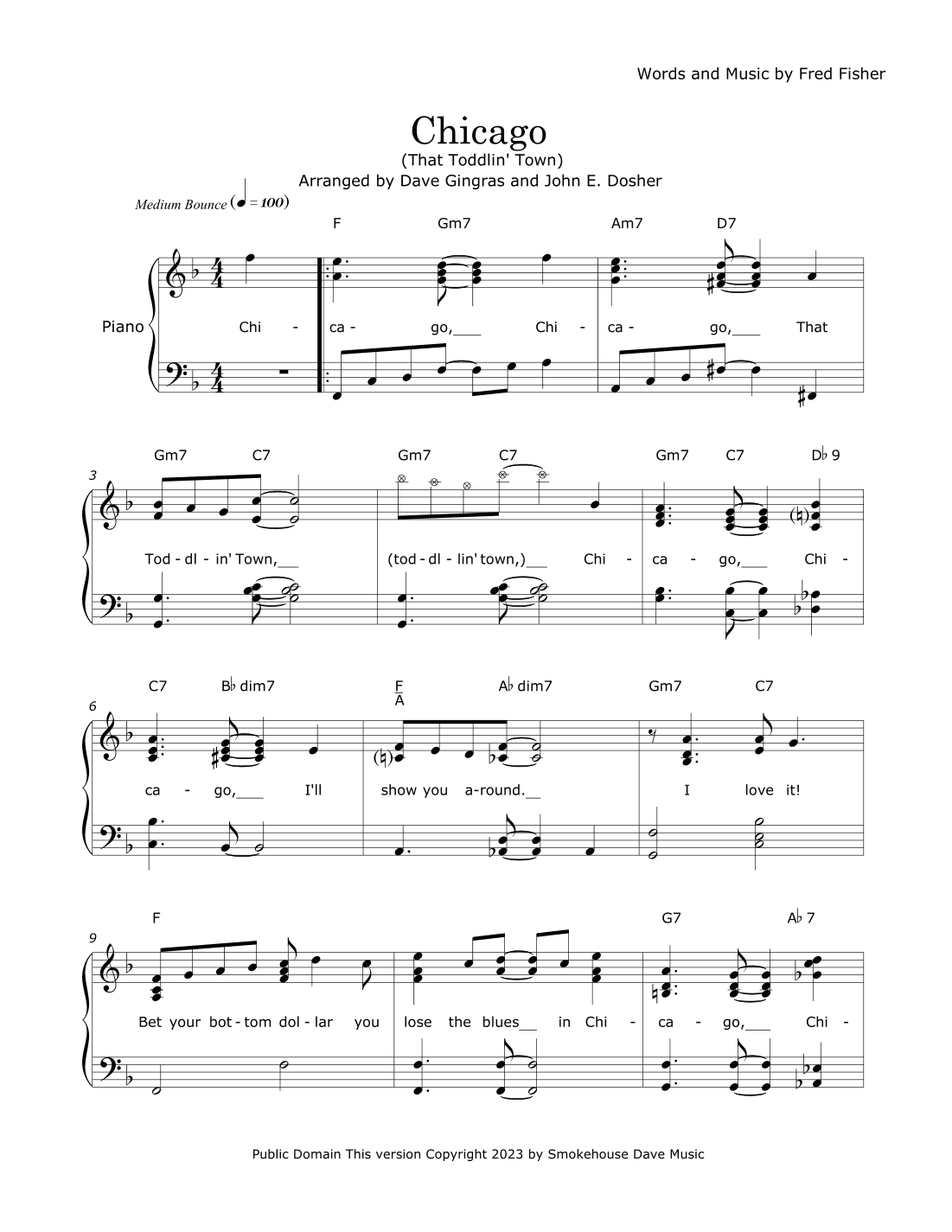 Chicago (That Toddlin' Town) (arr. Dave Gingras and John E. Dosher)