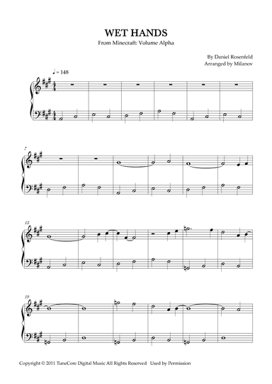 Wet Hands (arr. Milanov)