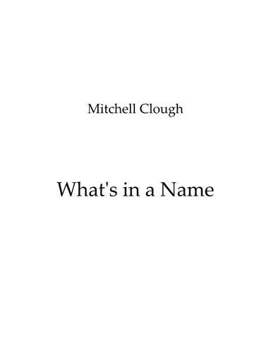 What's in a Name