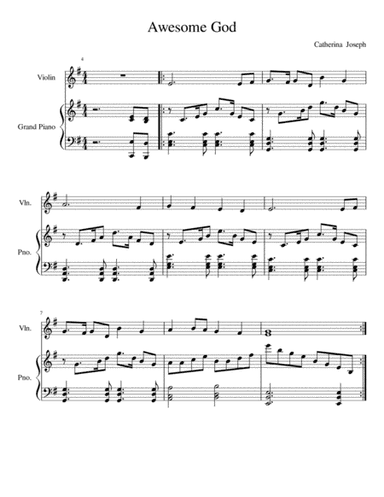 Awesome God (arr. Catherina Joseph)