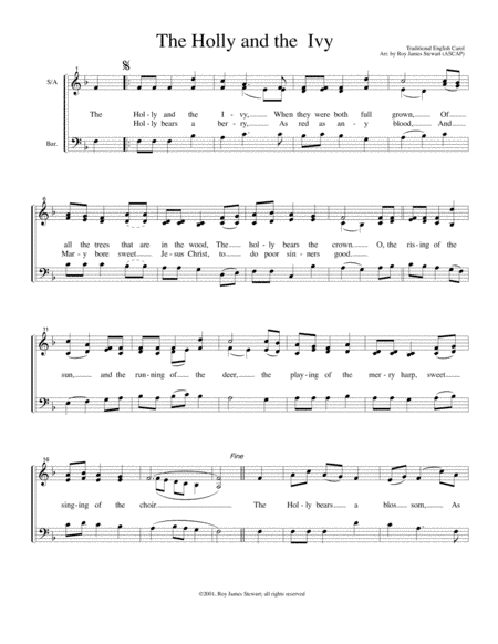 The Holly and the Ivy (arr. Roy James Stewart)