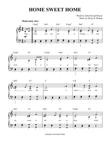 Home Sweet Home (arr. Mark Phillips)