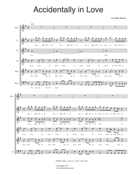 Accidentally In Love (arr. Deke Sharon)