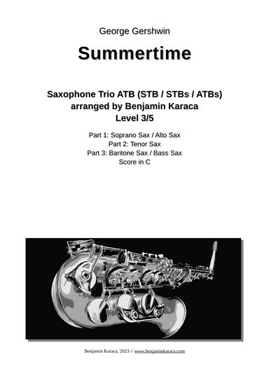 Summertime (arr. Benjamin Karaca)
