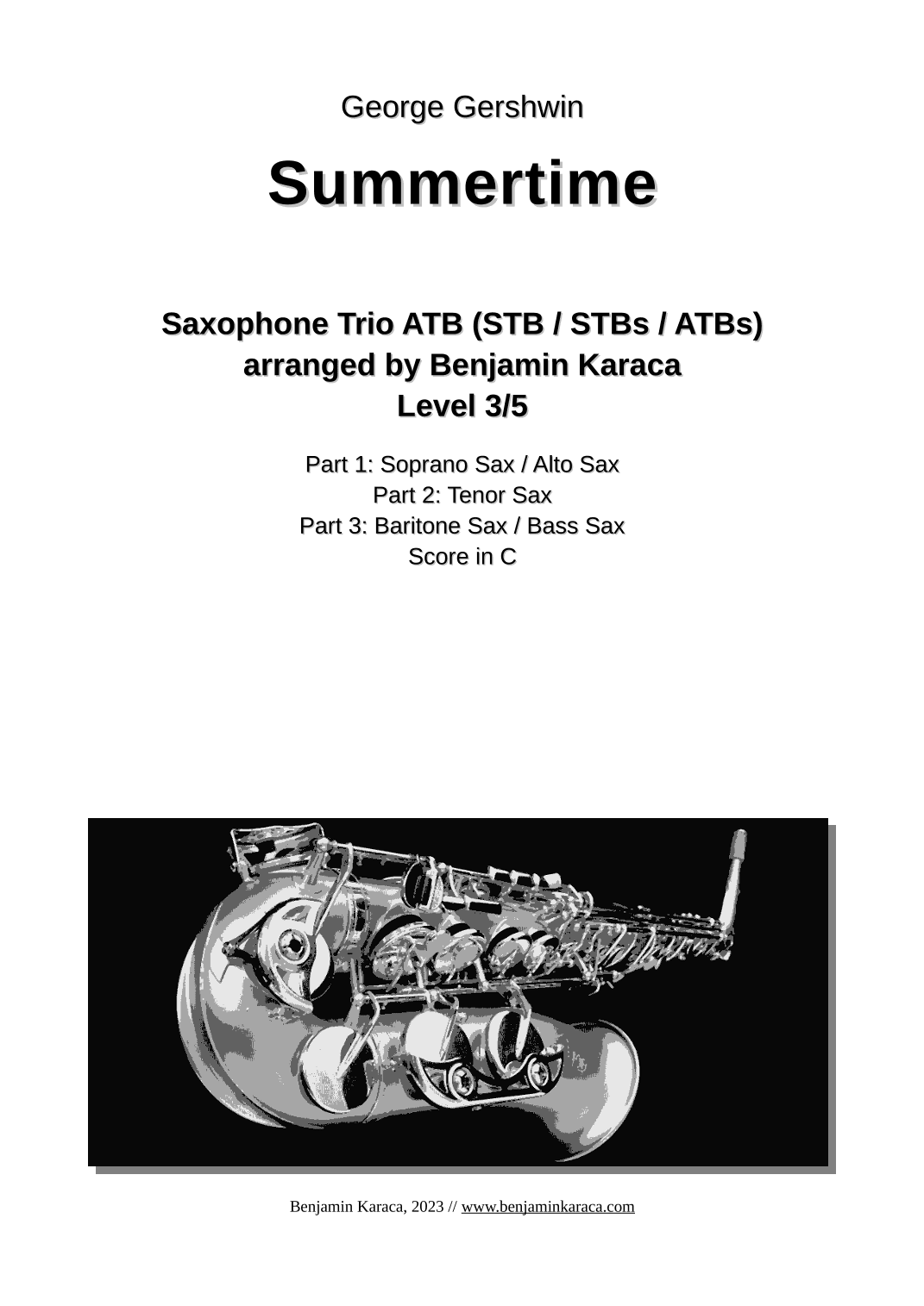 Summertime (arr. Benjamin Karaca)