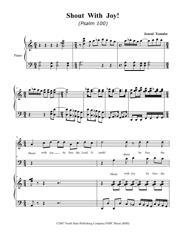 Shout With Joy! (Psalm 100)