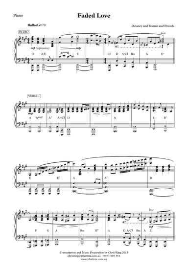 Faded Love (arr. Chris King)