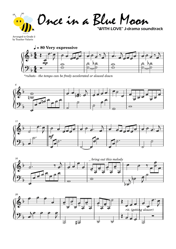 Once in A Blue Moon WIth Love (arr. HarmonyBeeBee)