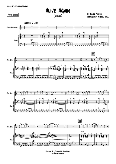 Alive Again (arr. Andrew Will)