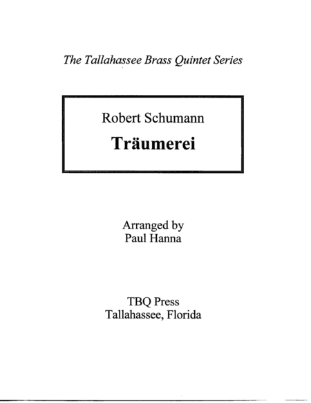 Traumerei (arr. Paul Hanna)