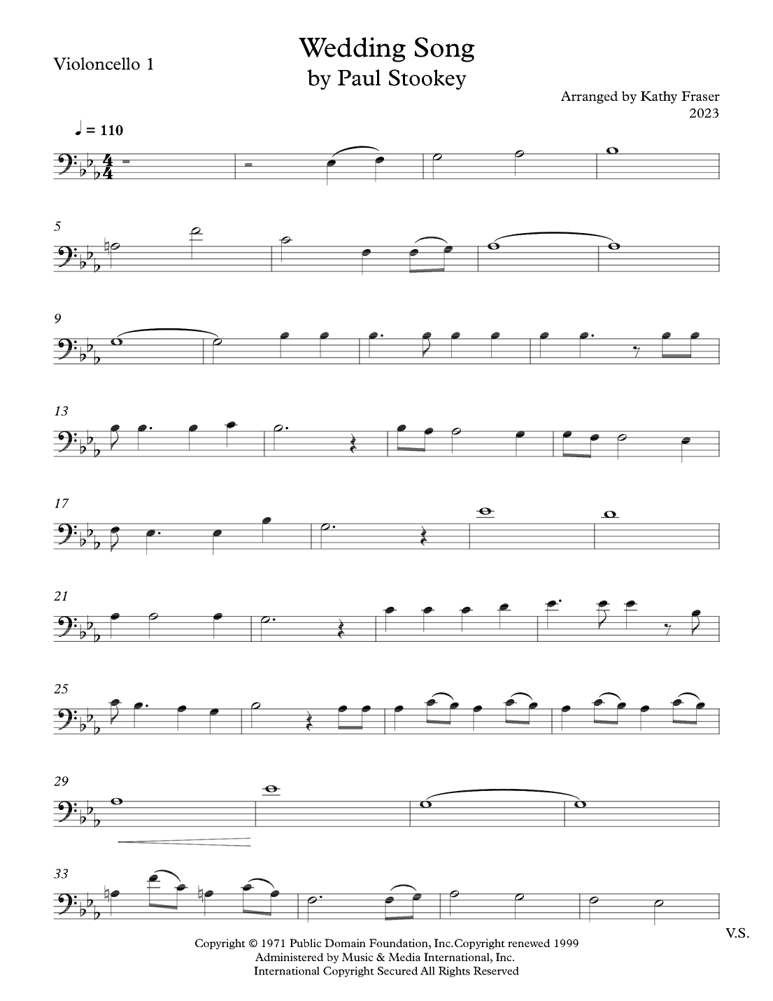 Wedding Song (there Is Love) (arr. Kathy Fraser)
