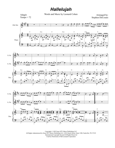 Hallelujah (arr. Stephen DeCesare)