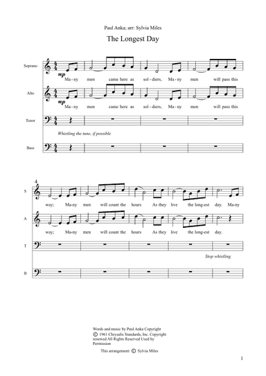The Longest Day (arr. Sylvia Miles)