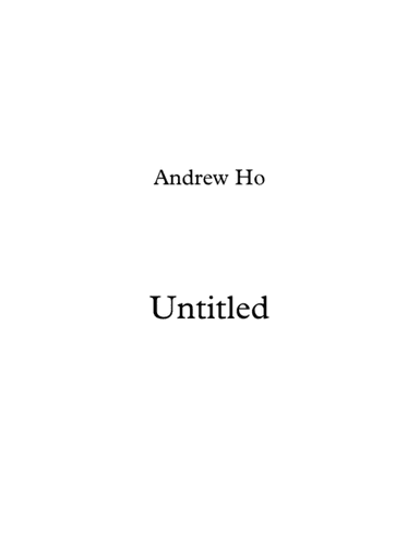 Untitled Etude No. 1