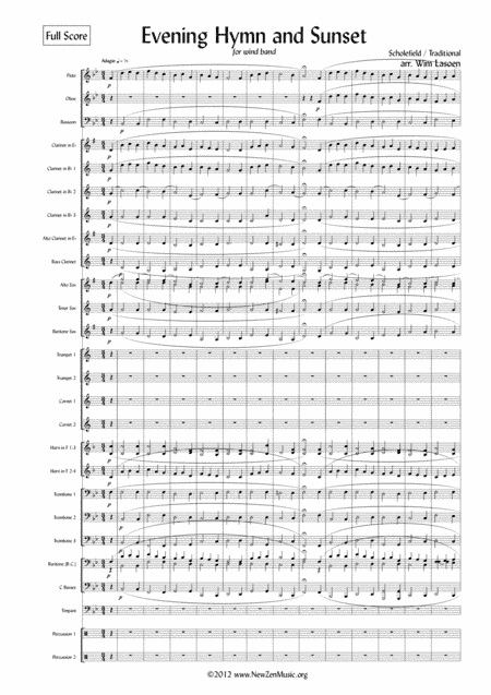 Evening Hymn & Sunset (arr. Wim Lasoen)
