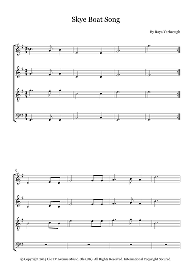 Skye Boat Song (arr. Fernanda Moura)