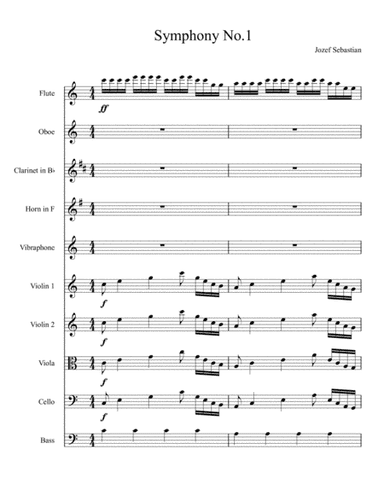 Symphony No 1 Jozef Sebastian