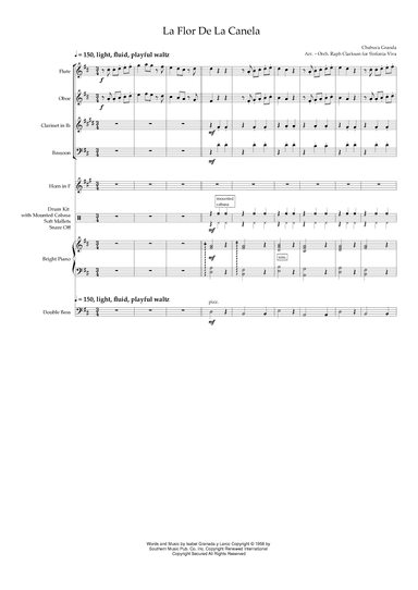 La Flor De La Canela (arr. Raph Clarkson)