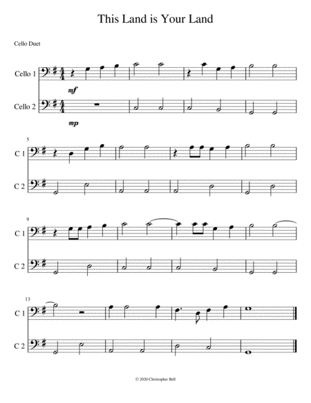This Land Is Your Land (arr. Christopher Bell)