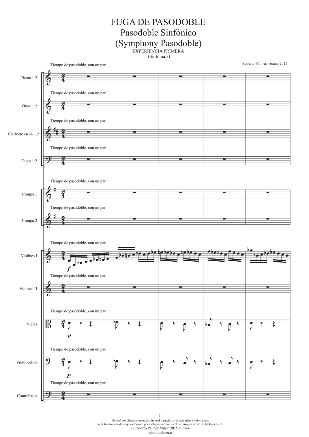 Pasodoble Sinfónico (Symphony Pasodoble) - Fuga de Pasodoble