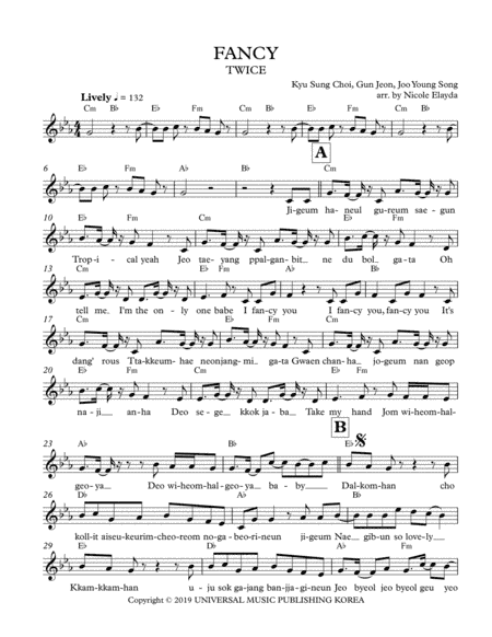 Fancy (arr. Nicole Elayda)