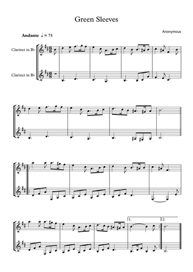 Green Sleeves (arr. Rebeca Goncalves)