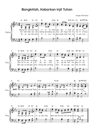 Bangkitlah, Kabarkan Injil Tuhan