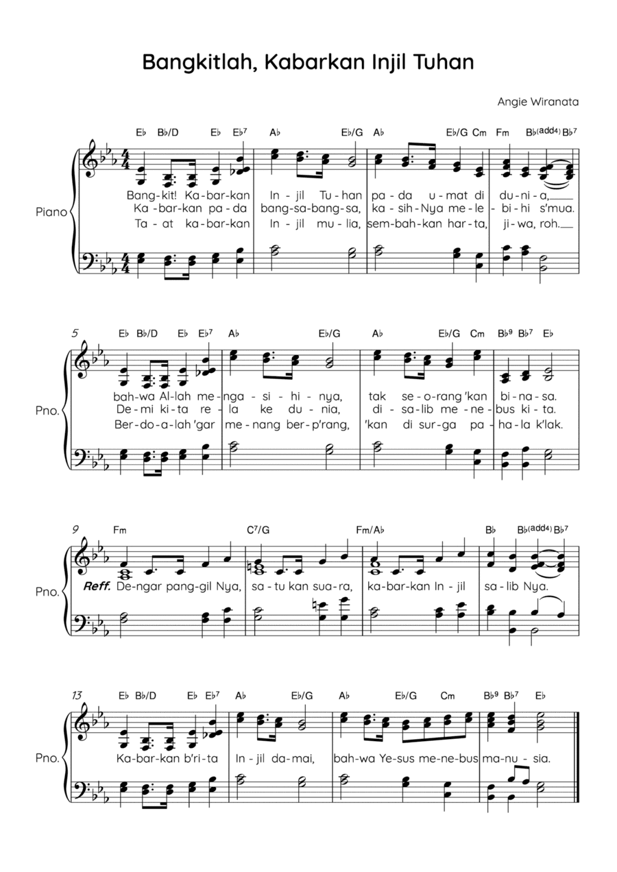 Bangkitlah, Kabarkan Injil Tuhan