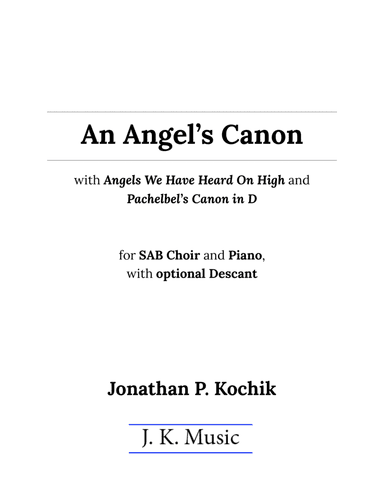 An Angel's Canon (arr. Jonathan Kochik Music)