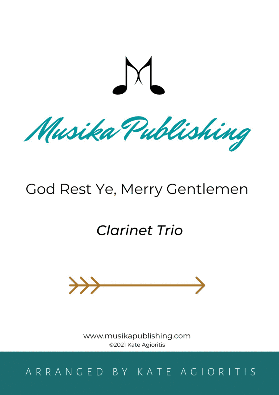 God Rest Ye Merry Gentlemen - Clarinet Trio (arr. Kate Agioritis)