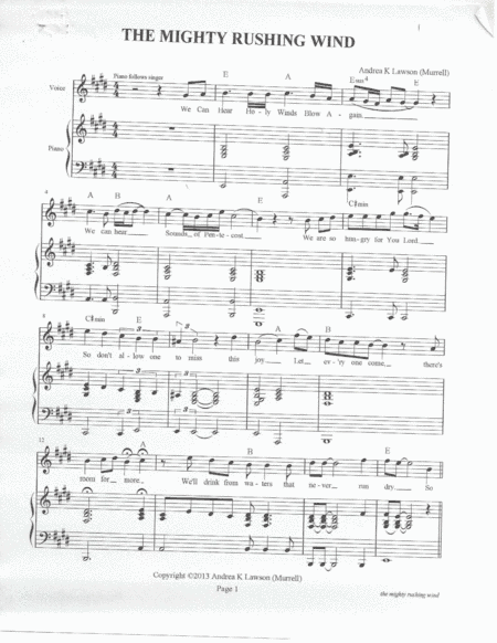 The Mighty Rushing Wind