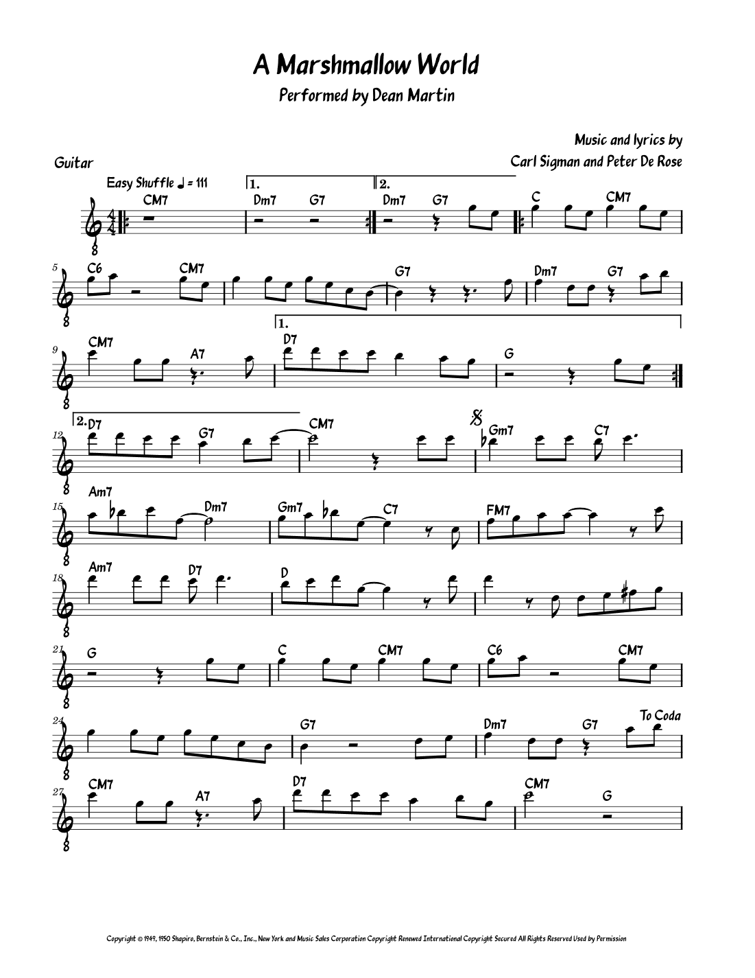 A Marshmallow World (arr. David Lartey)