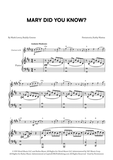 Mary, Did You Know? (arr. Cadenza Editions)