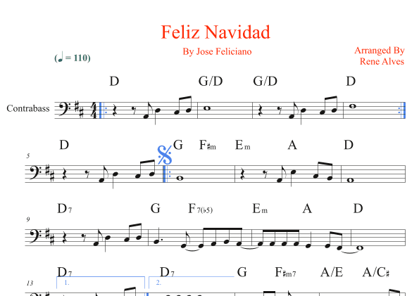 Feliz Navidad (arr. Rene Alves)