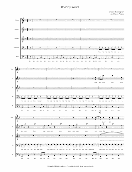 Holiday Road (arr. Shawn Pearce)