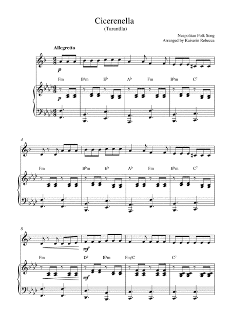 Cicerenella (Tarantlla) (arr. Kaiserin Rebecca)